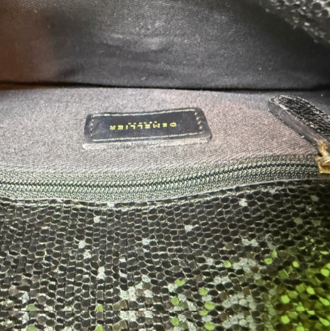 DeMellier London Black Shimmer Bag