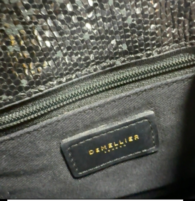 DeMellier London Black Shimmer Bag