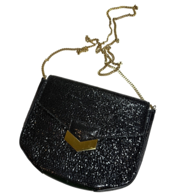 DeMellier London Black Shimmer Bag