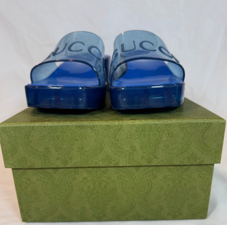 Gucci Rubber Slide Sandals Size 38