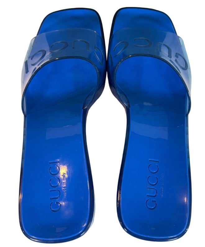 Gucci Rubber Slide Sandals Size 38