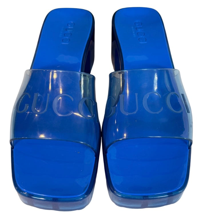 Gucci Rubber Slide Sandals Size 38