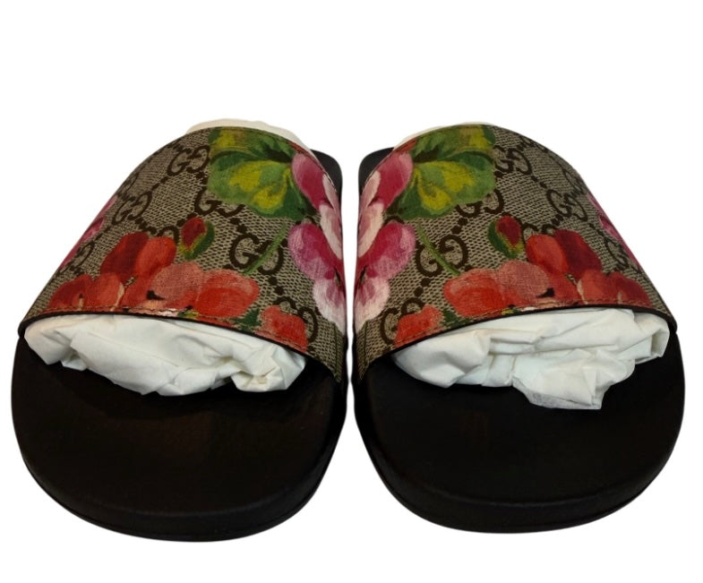 Gucci GG Blooms Supreme Floral Slides Size 36