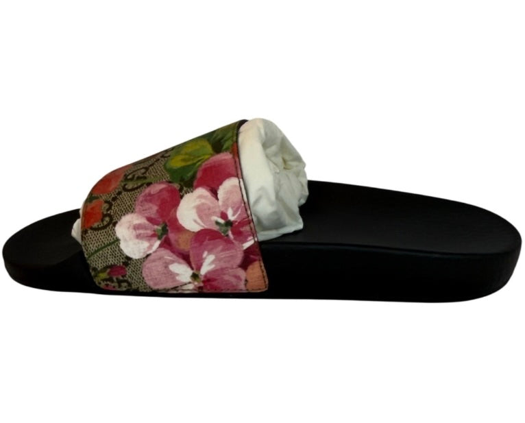 Gucci GG Blooms Supreme Floral Slides Size 36