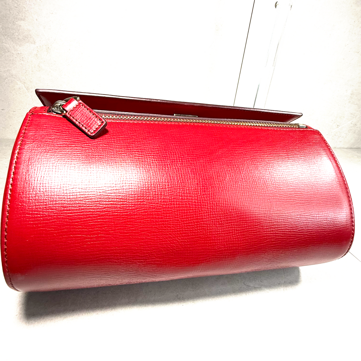 Givenchy Medium Pandora’s Box Crossbody Bag – Red Textured Leather
