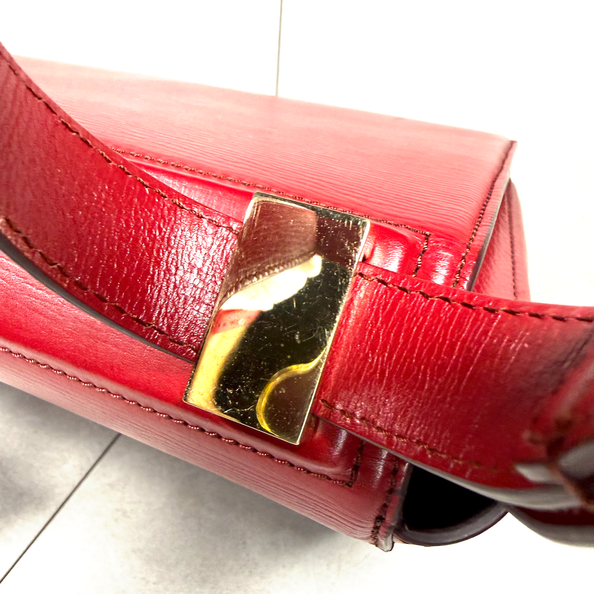 Givenchy Medium Pandora’s Box Crossbody Bag – Red Textured Leather