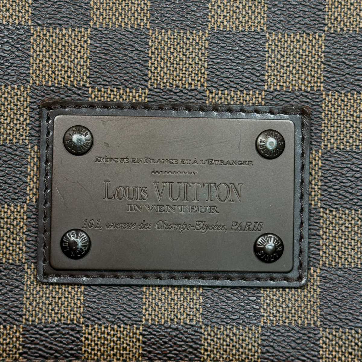 Louis Vuitton Damier Ebene Brooklyn MM Messenger Bag