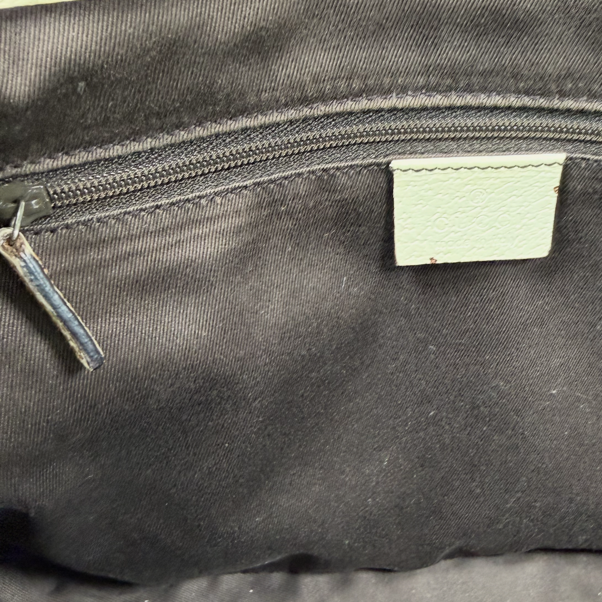 Vintage Gucci GG Canvas Shoulder Tote Bag – Off-White Leather Trim