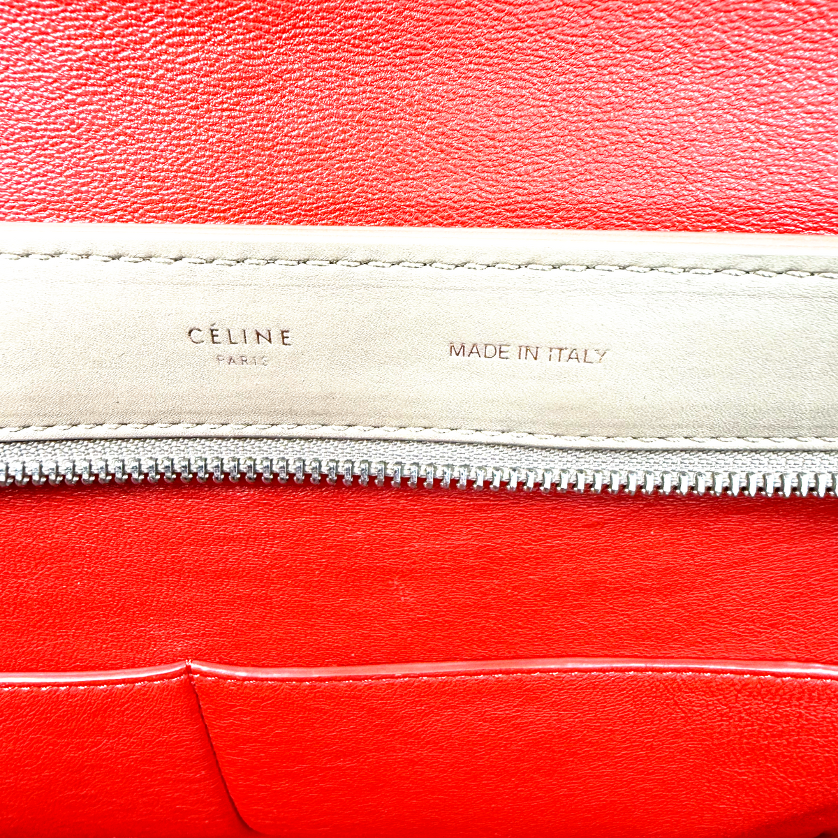 Phoebe Philo Old Céline Tri-Color Trapeze Bag – Black, Taupe & Red Suede