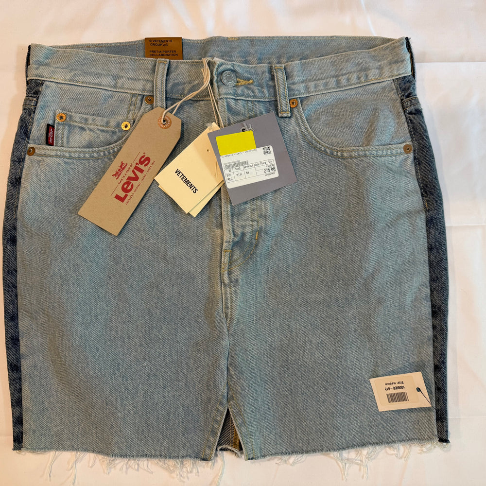 Vetements x Levi's Collab Womens Medium Denim Mini Skirt