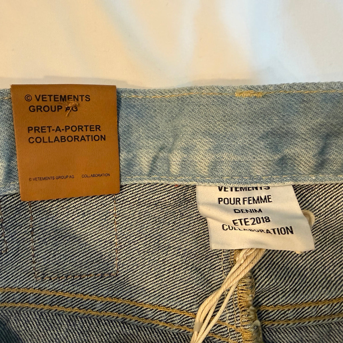 Vetements x Levi's Collab Womens Medium Denim Mini Skirt