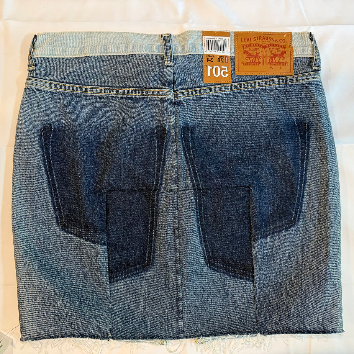Vetements x Levi's Collab Womens Medium Denim Mini Skirt