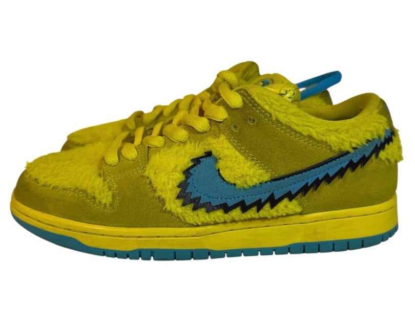 Nike SB Dunk Low Pro QS Grateful Dead Bears Opti Yellow Mens Size 7