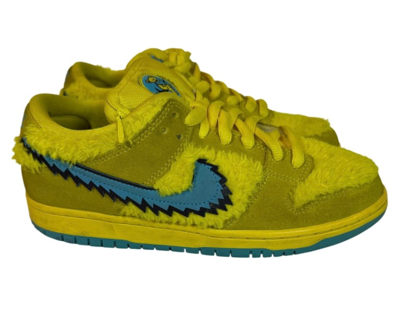 Nike SB Dunk Low Pro QS Grateful Dead Bears Opti Yellow Mens Size 7