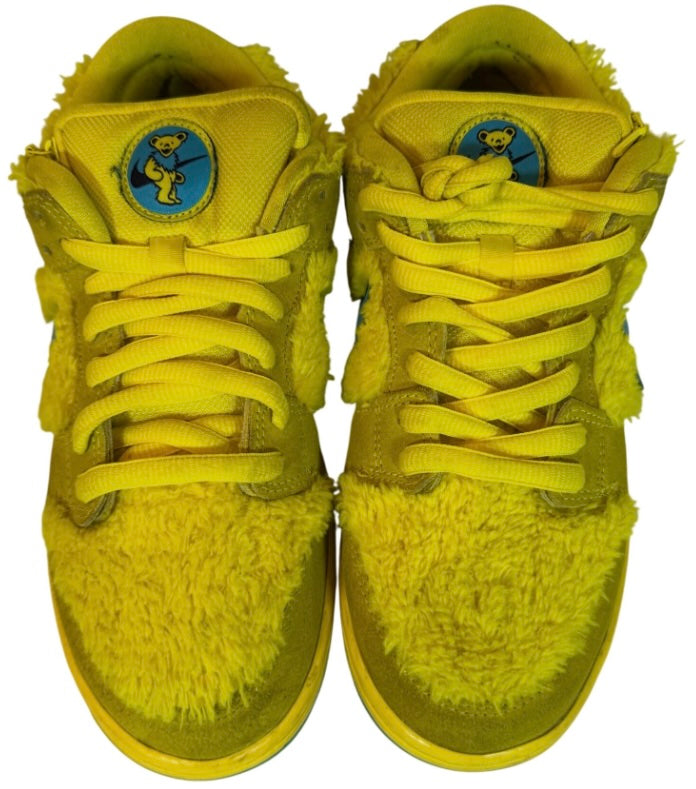 Nike SB Dunk Low Pro QS Grateful Dead Bears Opti Yellow Mens Size 7