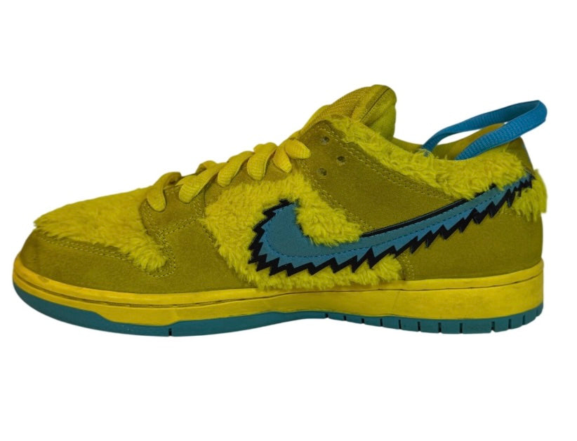 Nike SB Dunk Low Pro QS Grateful Dead Bears Opti Yellow Mens Size 7