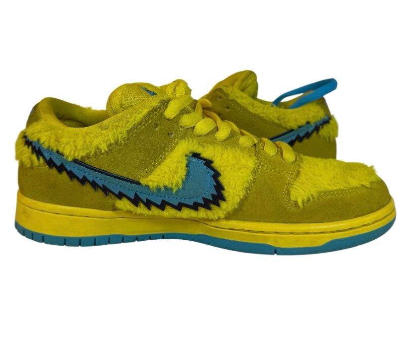 Nike SB Dunk Low Pro QS Grateful Dead Bears Opti Yellow Mens Size 7